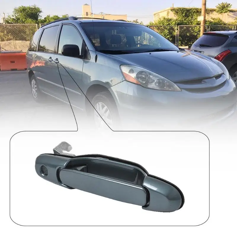VODOOL accesorios de coche parte trasera izquierda/derecha puerta corredera Exterior de 69230 de 08020 para Sienna 98-03 partes exteriores