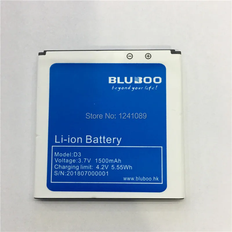 Аккумулятор для мобильного телефона BLUBOO D3 1500 мАч длительное время ожидания