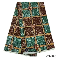 Высокое качество Африканский печати воск ткань удобные 100% вощеный хлопок материал для одежды платья вечеринок JFL-852-857