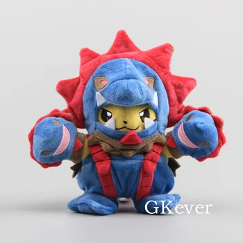 

Hydreigon Costume Maniac Pikachu Plush Doll Cosplay Toy Cute Stuffed Animals 21 cm Children Xmas Gift
