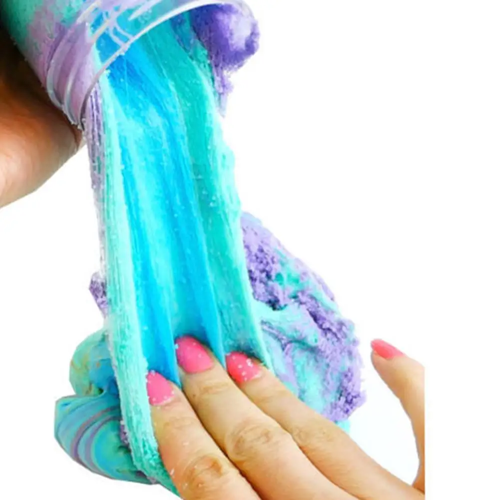 

120ML 3-color Crystal-like Mud Creative Magic Plasticine Modeling Clay Stress Relief Toy Gift