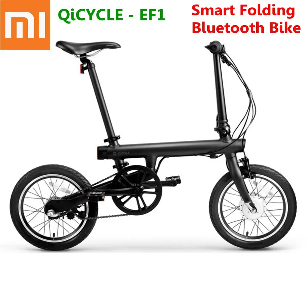 100% Original Xiaomi QiCYCLE-EF1 Smart Folding Electric Bike Bluetooth 4.0 16 Inch Mini Bicycle Support For APP | Электроника