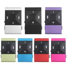 Мини USB металлический зажим цифровой MP3 музыкальный плеер Поддержка TF карты MP3 Walkman