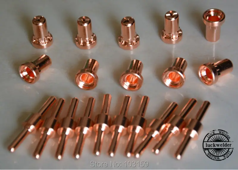 

40pcs LG-40 PT-31 Extended long Plasma Cutting Consumable CUT-40 CT-312 0.9mm Hole Nozzle