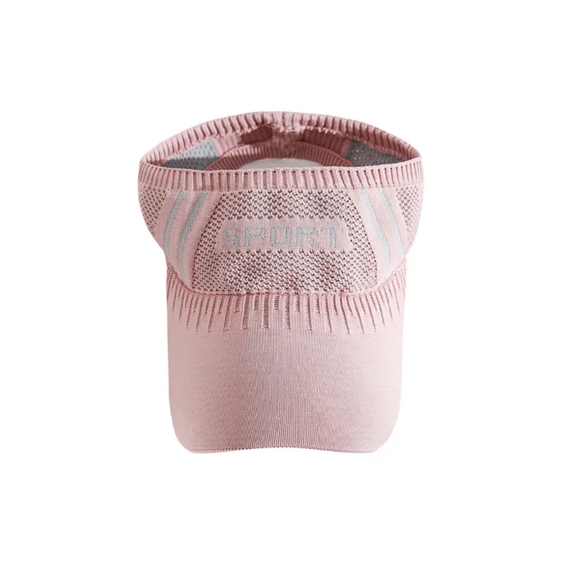 

Solid Caps Cotton No Top Hollow Out Baseball Cap Letter Mesh Design Breathable Workout Caps Unisex
