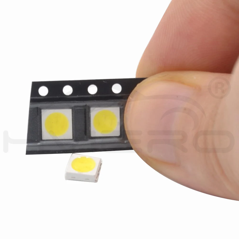 100шт 5050 Белый Красный Синий Розовый Smd Smt 3-chip Led Plcc-6 Супер яркий свет лампы Светодиоды 10-12lm 6000-6500k