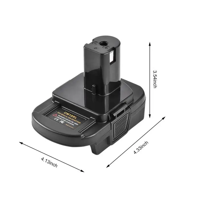 FULL Dm18Rl литиевый Аккумуляторный преобразователь адаптер для Milwaukee Ryobi 20В/18В P108 Abp1801