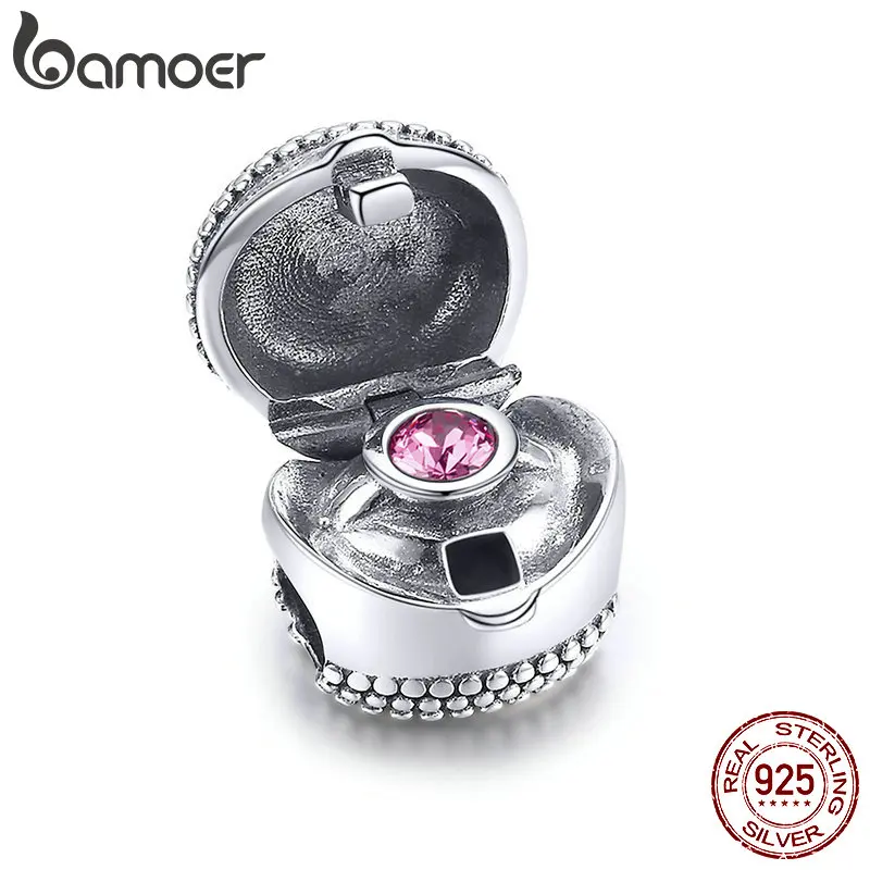 

BAMOER 925 Sterling Silver Marry Me Surprise Box Open & Close Beads Charm fit Charm Bracelet Necklace Jewelry Making SCC944