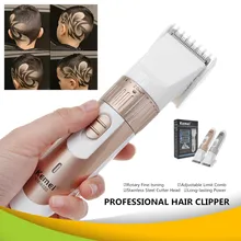 Профессиональный электрический триммер для стрижки волос 220-240 В 50 Гц, перезаряжаемые бритва для стрижки бритв-золото серебро Нержавеющая сталь съемная