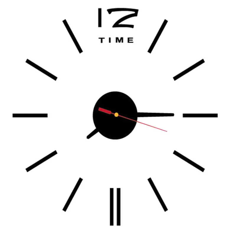 

3D Quartz Mirror Modern DIY Large Wall Clock Sticker Acrylic Home Office Decor