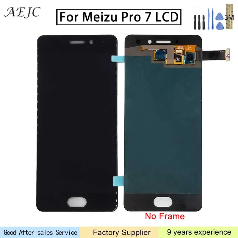 

For Meizu Pro 7 LCD Display Screen Touch Panel Digitizer Assembly Replacement for Meizu Pro 7 Screen 5.2 Inch with Tools