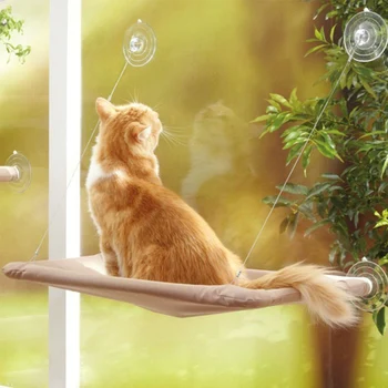 

Cute Pet Hanging Beds Window Mount Pet Hammock Cat Sunny Seat Comfortable Cat Pet Bed Bearing 20kg Soft Pet Bed