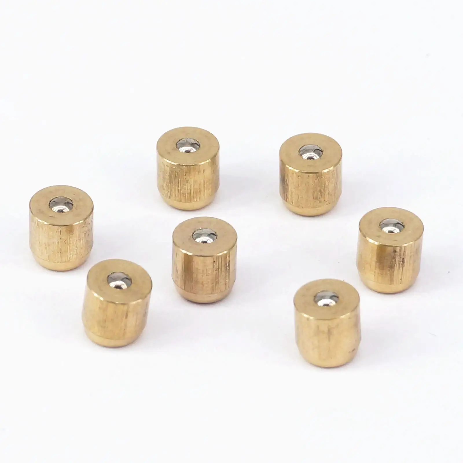 5pcs 6mm Brass Spring Ball Valve Press Push Fit Oiler Oiling Button Oil Cup Can 