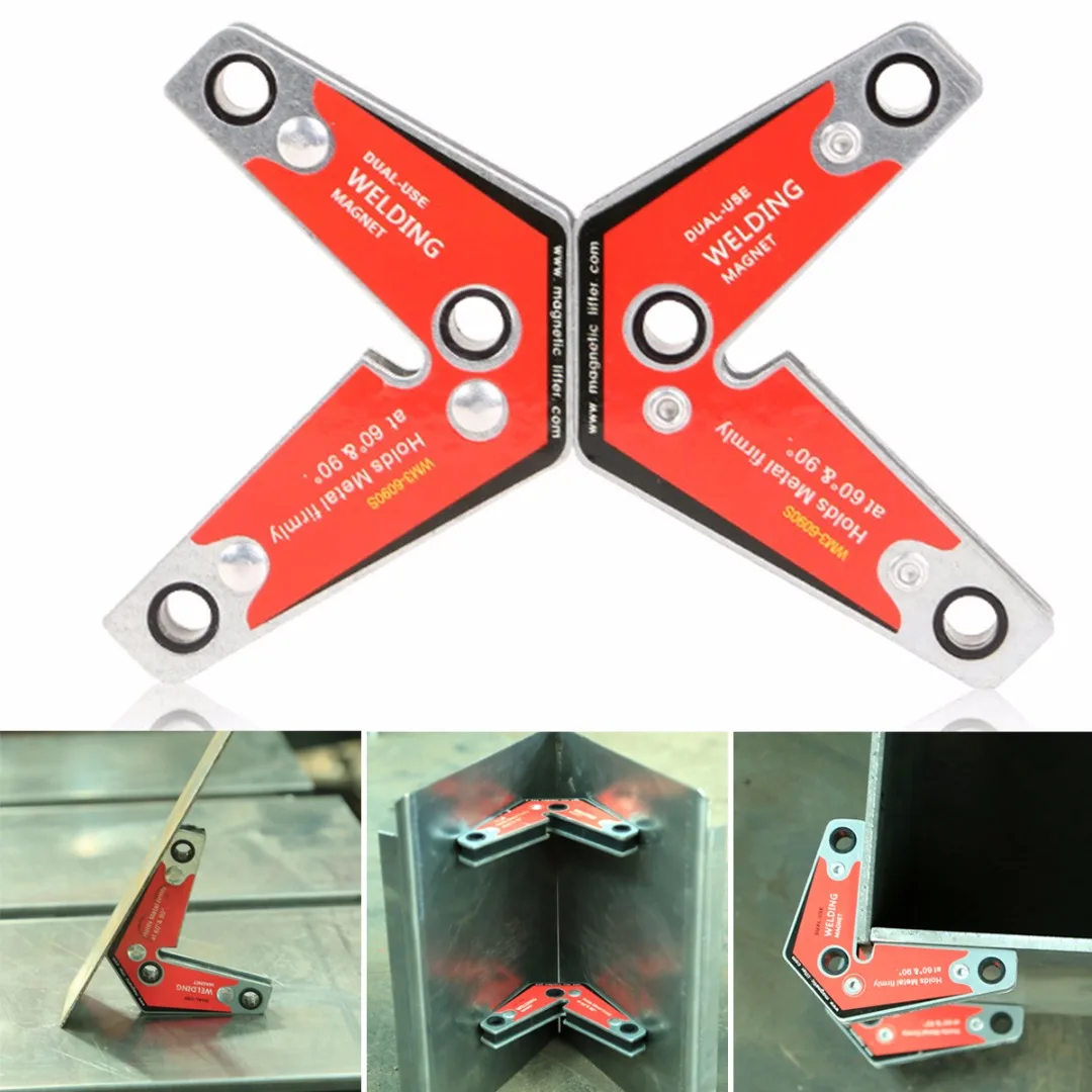 

2pcs/Set 60/90 Degree Strong Welding Corner Magnet Multi-angle Magnetic Holder Fixation Positioning Welding Tool MW3-6090S