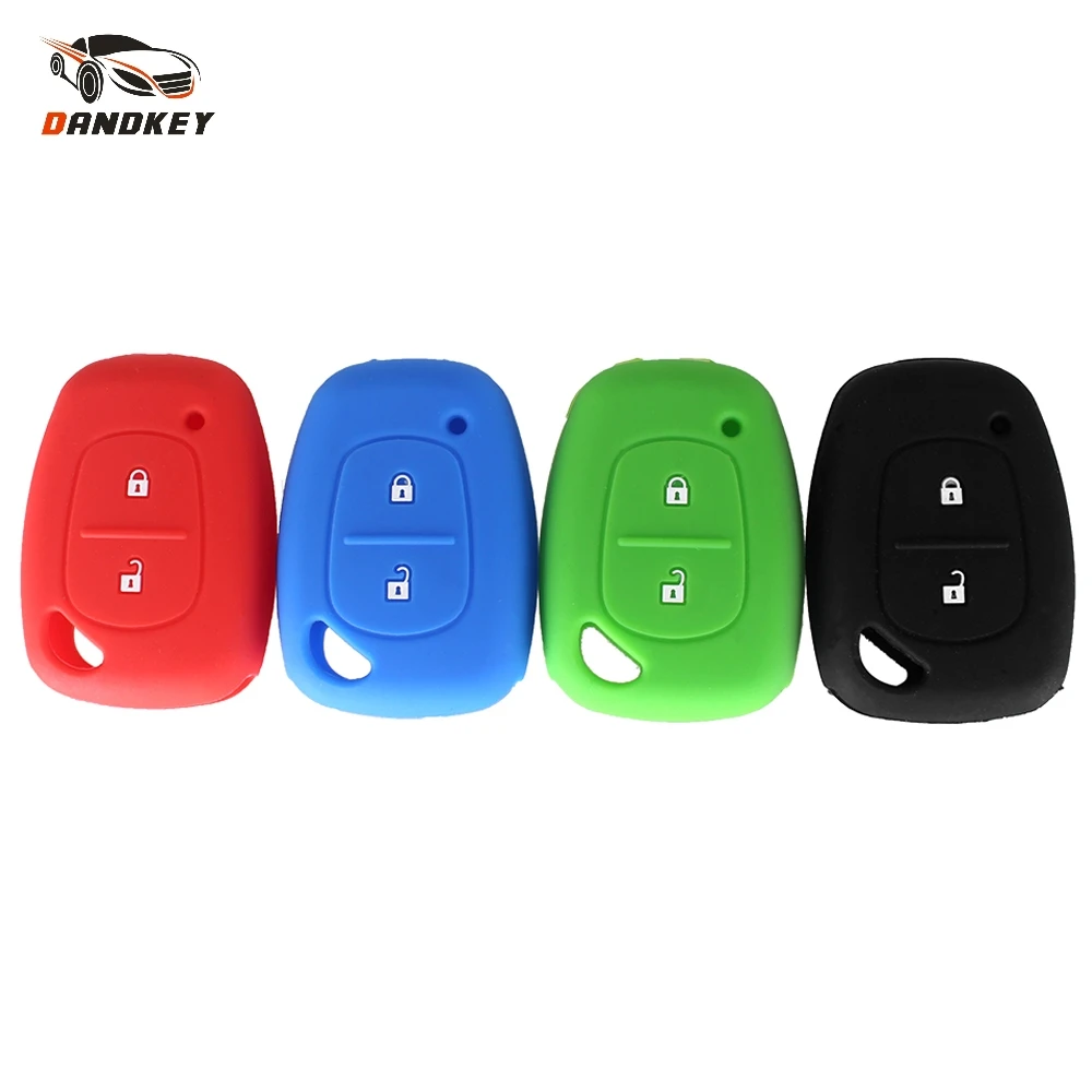 

Dandkey 2 Button Silicone Remote Car key Fob Cover Case For Renault Kangoo Traffic Master For Opel Vivaro Movano For Nissan