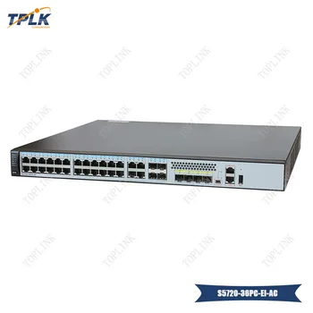 

Hua wei S5720-36PC-EI-AC Switches,with 28xEthernet 10/100/1000 ports, 4xdual-purpose 10/100/1000 or SFP and 4xGig SFP ports