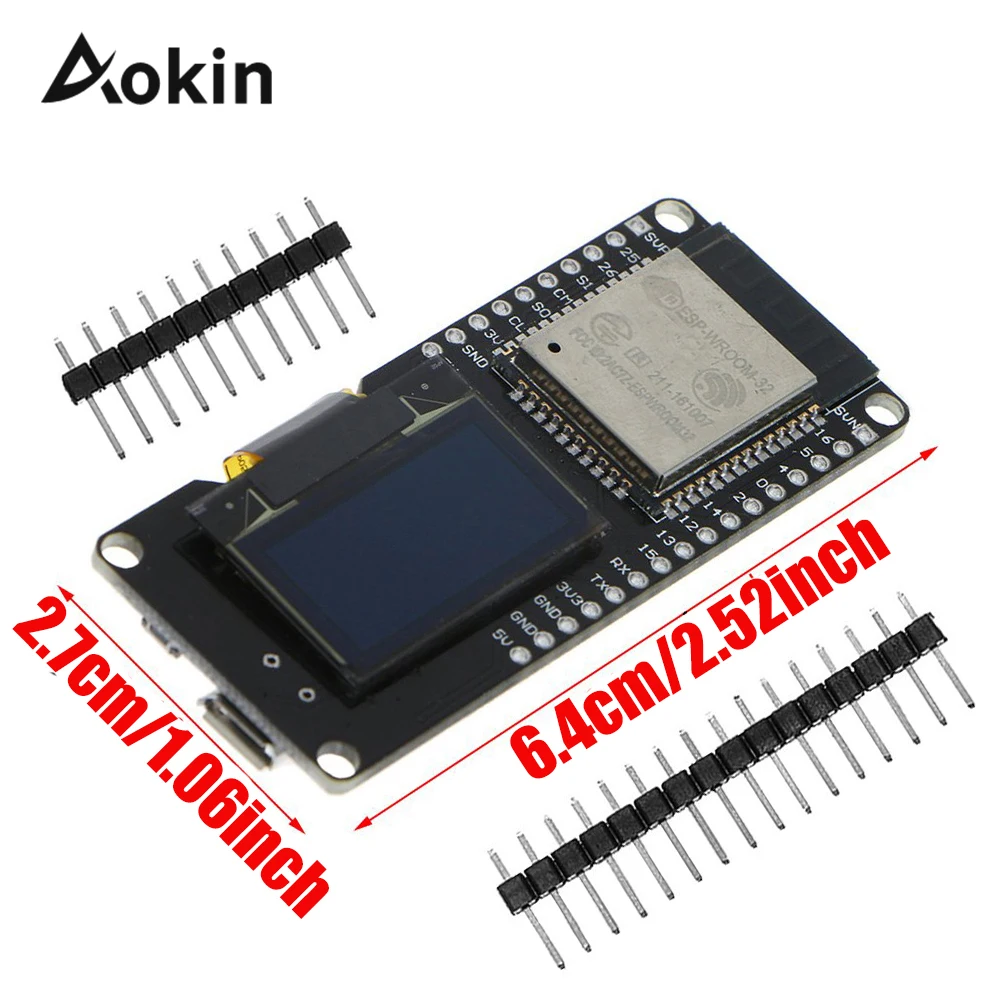 ESP32 OLED для Arduino WiFi модуль с Bluetooth двойной ESP 32 32S ESP8266 OLED|Запасные части| |