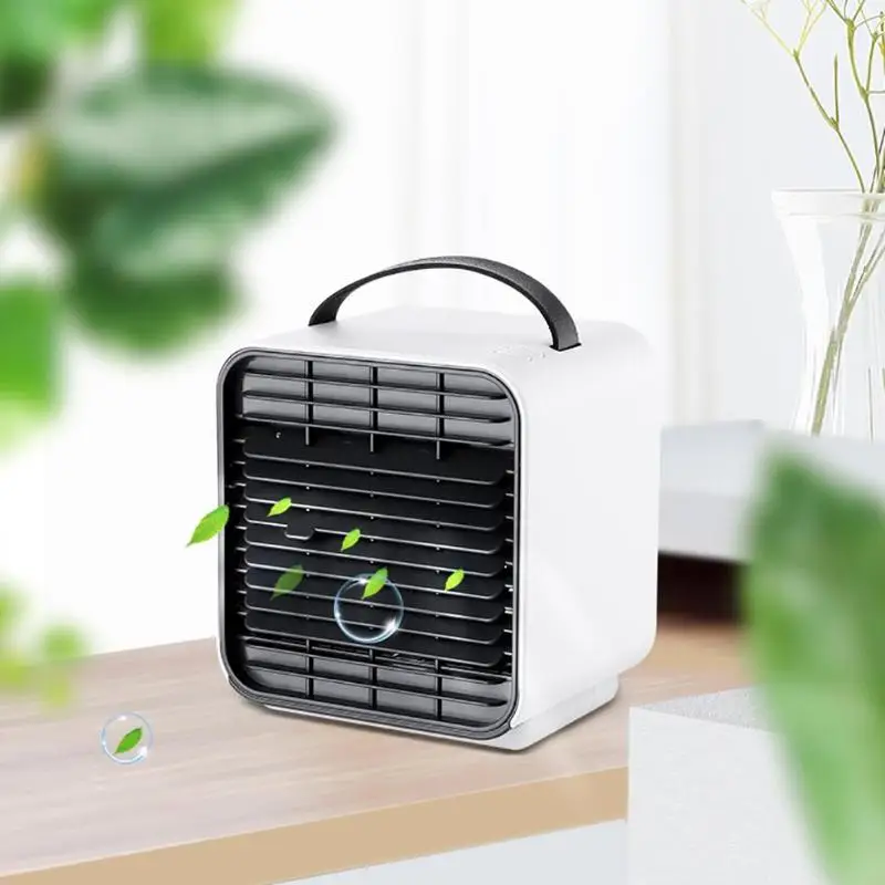 

Mini Portable Handheld Office USB Air Cooler Negative Ion Cooling Fan Cooler Air Conditioner Freshener Electric Air Cooler