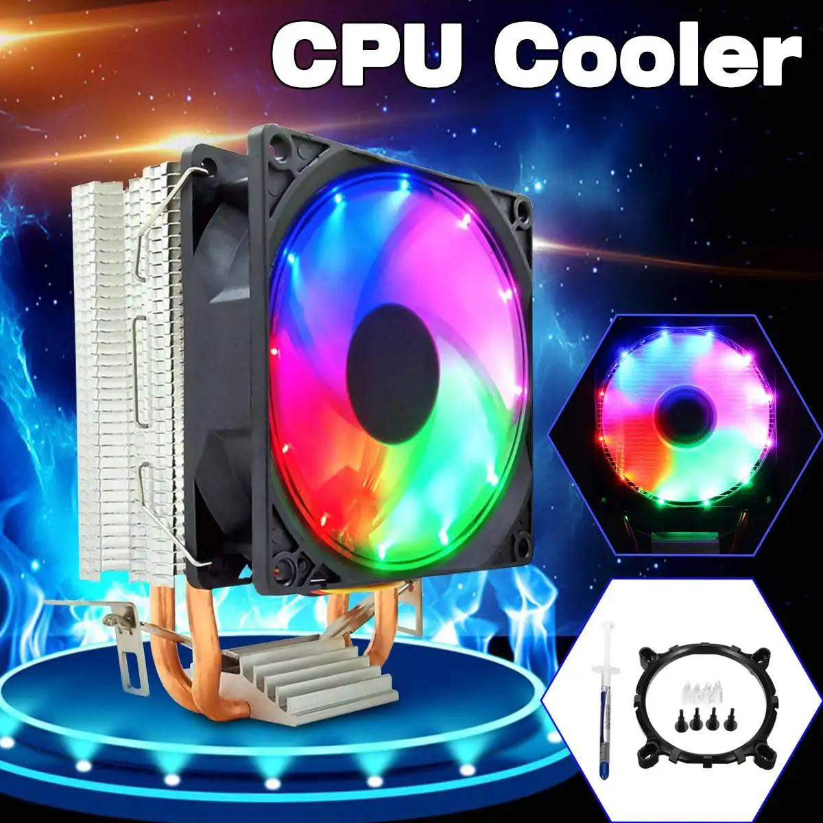Кулер для процессора Intel LGA 1150/1151/1155/1156/1366/775 AM3 +/AM3/AM2 +/AM2|Кулеры/вентиляторы/системы
