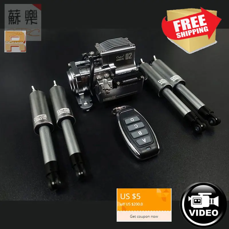 

RC Car JKMAX Capo Air suspension systems with remote AIRMATIC II 1/10 full set