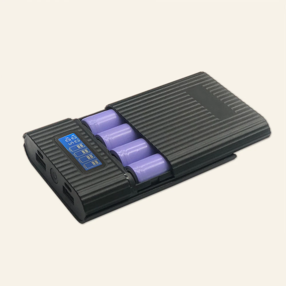 

2019 Universal Black High Qulaity Power Source Bank Charger Detachable 18650 Li-ion Battery Charger High Quality Quick Charging