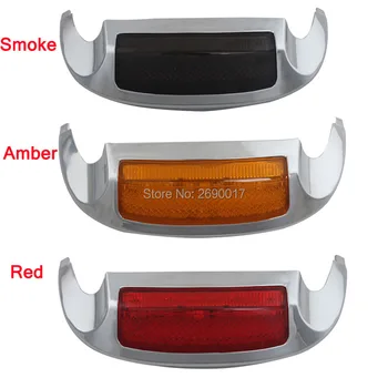 

Front LED Fender Tip Light Fits For Harley Electra Glide Ultra Limited 2014-up Smoke Red Amber