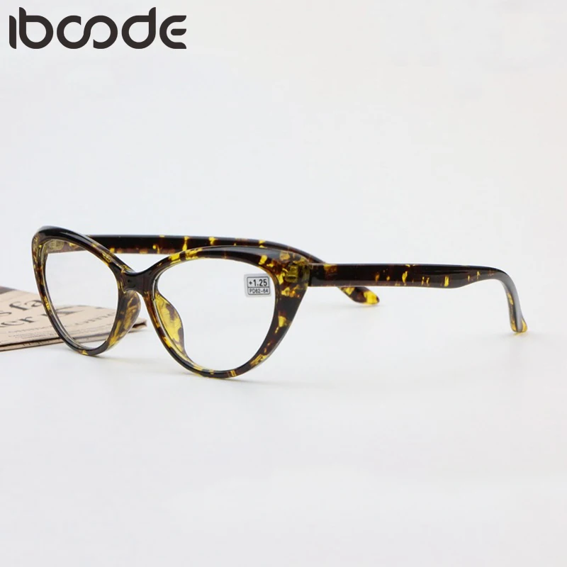 Iboode очки для чтения «кошачий глаз» для женщин и мужчин, легкие очки для дальнозоркости, очки против синего излучения+ от 0,5 до+ 4,0 Oculos De Grau