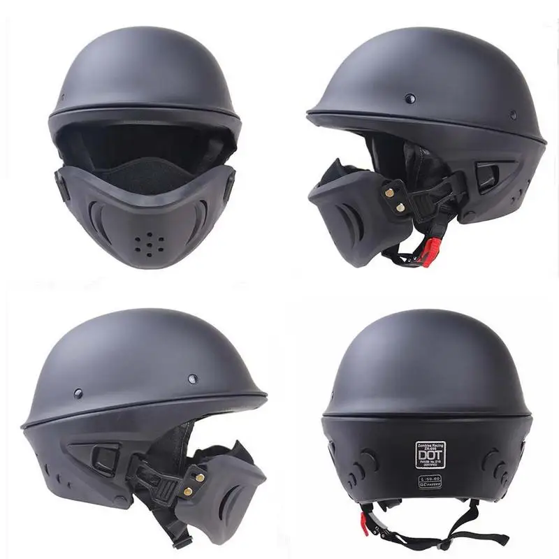 

M/L/XL Versatile Motorcycle Heavy Locomotive Harley Helmet Detachable Mask Can Remove The Liner High Quality