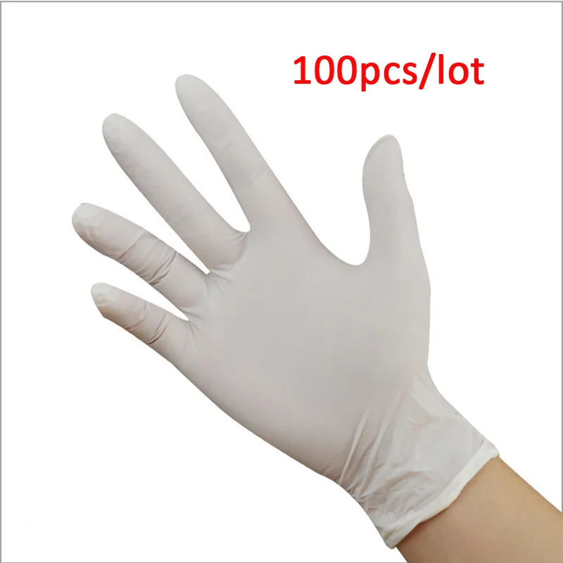 

KopiLova Disposable White Nitrile Gloves Antistatic Gloves for Kitchen Medical Dentistry Oil-proof Acid Resistance Free Shipping