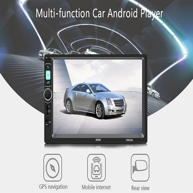 7 Inch HD Car Stereo 2 DIN Android Mirror Link Bluetooth Radio MP5 Player Universal GPS Navigation Multi-Functional | Автомобили и