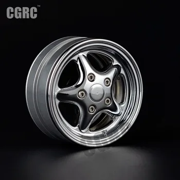 

4pcs 1.9inch Metal Beadlock Wheels Rim Classic Five-star For /10 Rc Crawler Car Trx4 Defender Bronco Axial CC01 D90 D110
