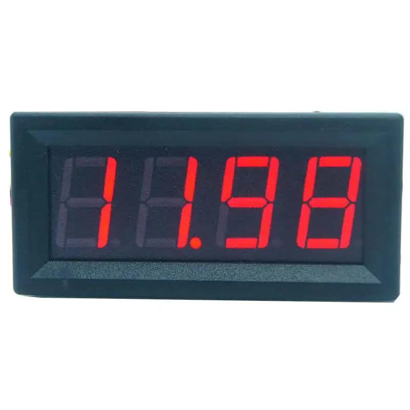 

100A 10A 50A Mini Digital 0.56in LED 4 Bits Ammeter Panel Amp 4-30V Current Meter Tester for Car Home with Double Line Connector