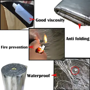 

Car Sound Deadener Noise Control Heat Shield Insulation Mat Hood 10mm Car Sound Deadener Tool