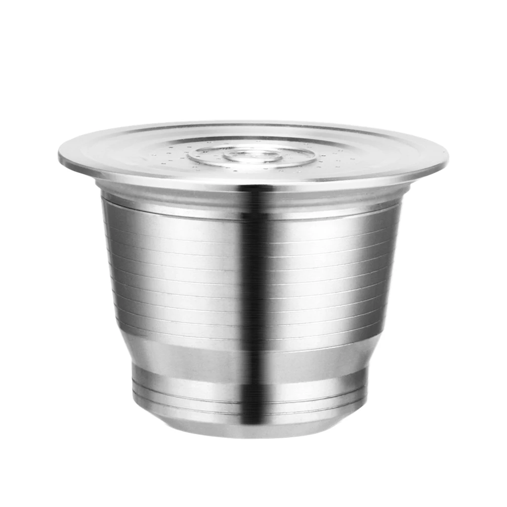 

ICAFILAS Stainless Steel Metal Drip Coffee Maker Capsule Spoon Reusable Refillable with Clips Nespresso for Home Coffee Shop