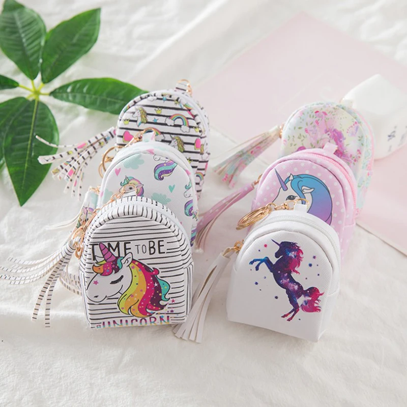 

1 Pcs New Lovely Unicorn Children Purse Key Pack Unicorn Party Birthday Party Decorations Kids Baby Shower Gifts