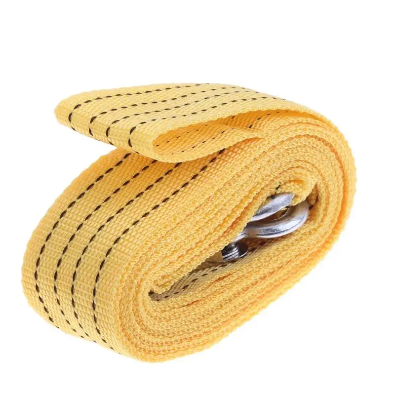 3Ton 3 m سيارة حبل قطر السحب كابل حزام سحب سحب حبل مع خطاف التفاف 3Ton 3 m سيارة حبل قطر السحب كابل حزام سحب سحب حبل مع خطاف التفاف
