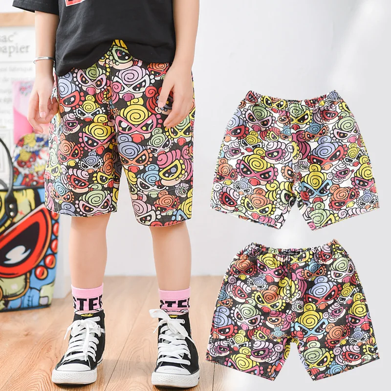 

BOYS AND GIRLS SHORTS COOL FASHION PANTS SUMMER KNEE LENGTH CARTOON KIDS LEGGINGS SUMMER CLOTHES CARTOON