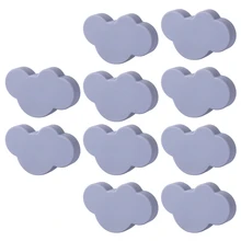 10 pçs nuvem porta armário knob pvc haplopore gaveta puxar puxadores e alças para móveis-pequenas nuvens escuras