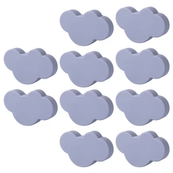 

10pcs Cloud Door Cabinet Knob PVC Haplopore Drawer Pull Handle Knobs And Handles For Furniture - Small Dark Clouds