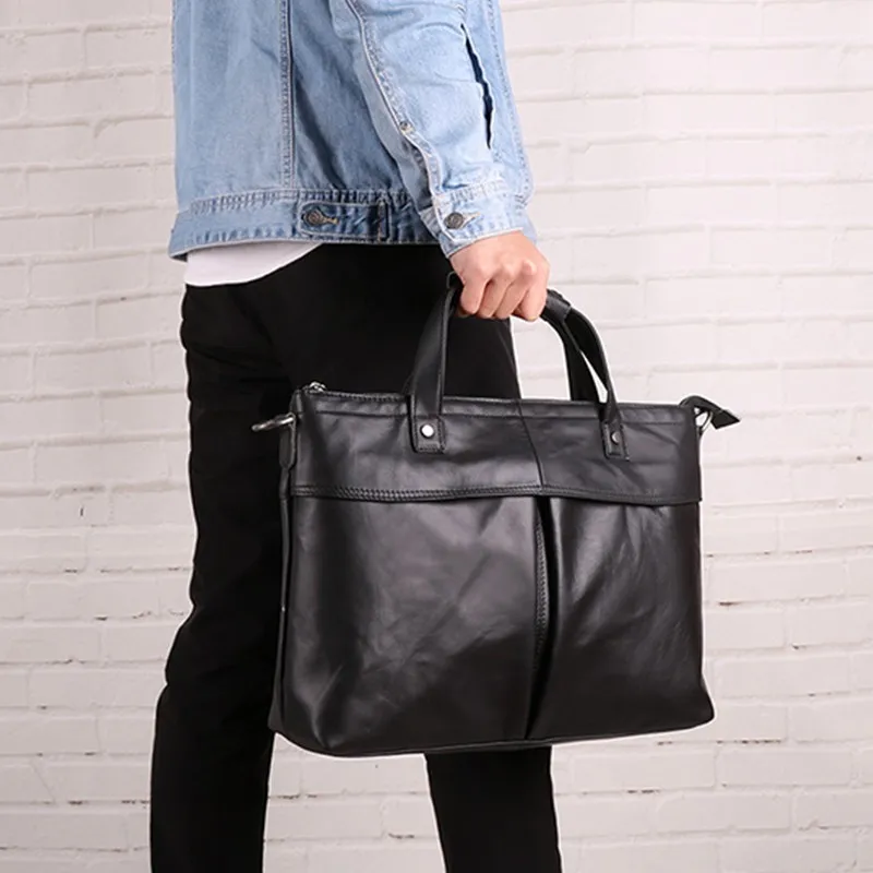 

New Fashion Genuine Leather Business Briefcases Men Handbag Messenger Bag Men Shoulder Bag Handbags Crossbody Bag Bolso Hombre