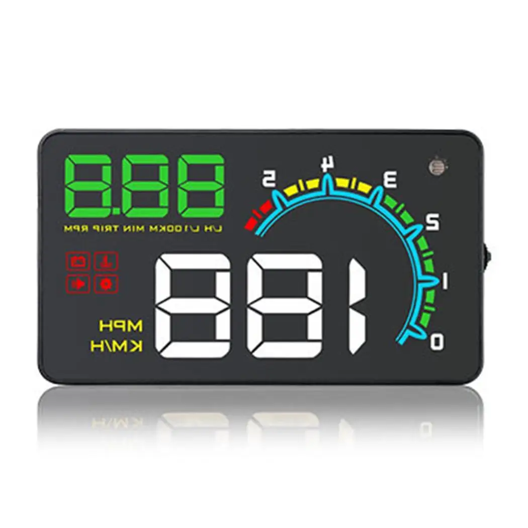 P9 3.6Inch Car Head Up Display OBD HUD On-Board Computer hud Display Car Electronics obd2 Car Speedometer Windshield Projector