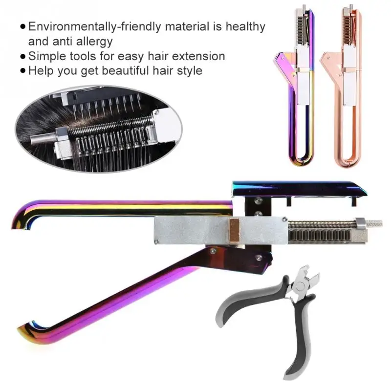 

Pro 6D No-trace Hair Extension Machine Natural Real Hair Style Wig Connector Quick Extension Tool Kit salon hair styling tools