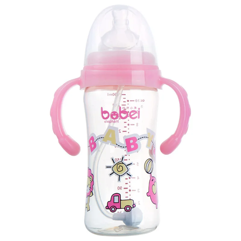 

Bambey Small As Newborn Baby Baby Ppsu Feeding Bottle Width Caliber Bring Handle 300ml Will Capacity Defence Flatulence
