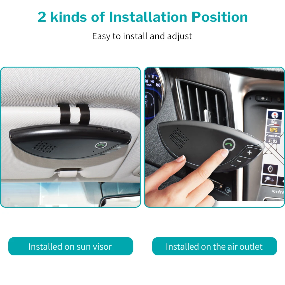 Deelife с функциями &quotHands Free&quot и Bluetooth для автомобиля Комплект Авто Hands Free динамик