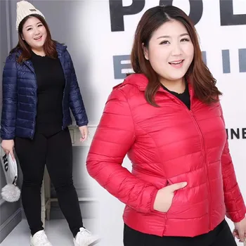 

Winter Jacket Women Hooded Parkas Short Winter Coat Women Light Plus Size 8XL Women Jacket And Coat Light Parka Mujer Invierno