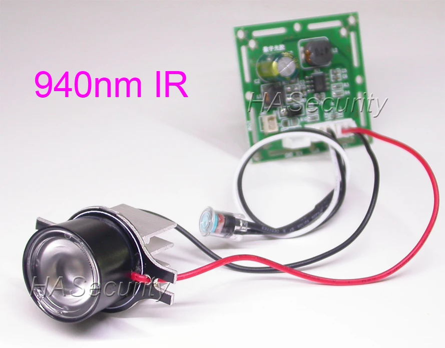 940nm Точечный светильник инфракрасный 1x ИК светодиодный для камеры видеонаблюдения работает для imx225 imx290 imx291 imx307 imx327 imx335 CMOS или CCD датчики