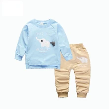 Spring Autumn Baby Boys Girls Cartoon Elephant Clothing Sets Children T-shirt Pant 2Pcs/Sets Sports Clothes Cotton Tracksuits Spring Autumn Baby Boys Girls Cartoon Elephant Clothing Sets Children T-shirt Pant 2Pcs/Sets Sports Clothes Cotton Tracksuits