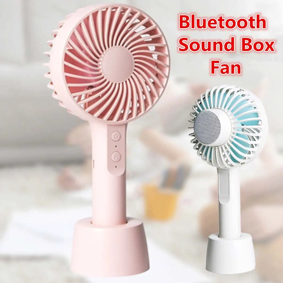 

Portable USB Fan Mini Air Cooling Fans Rechargeable Desktop Handheld Outdoor Cooler with bluetooth Wireless Stereo Speaker