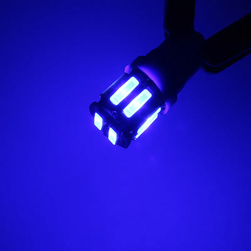 2 шт. T10 7020 10SMD Автомобильный светодиодный широкая лампа подсветки инструмент для