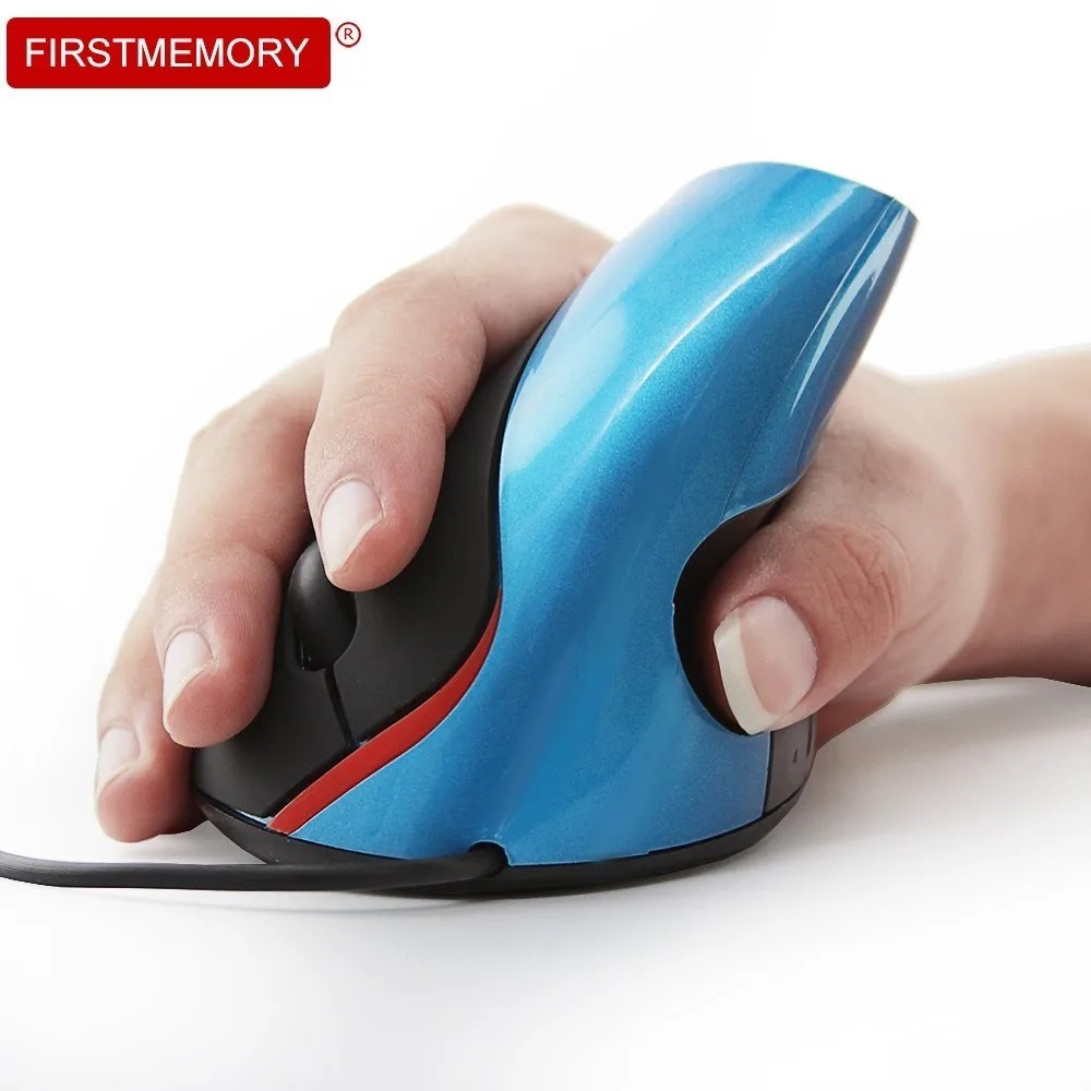 

Wired Vertical Mouse Ergonomic Gaming Mice USB 1600 DPI Adjustable Optical Computer Mice Healthy Mouse For PC Gamer Laptop